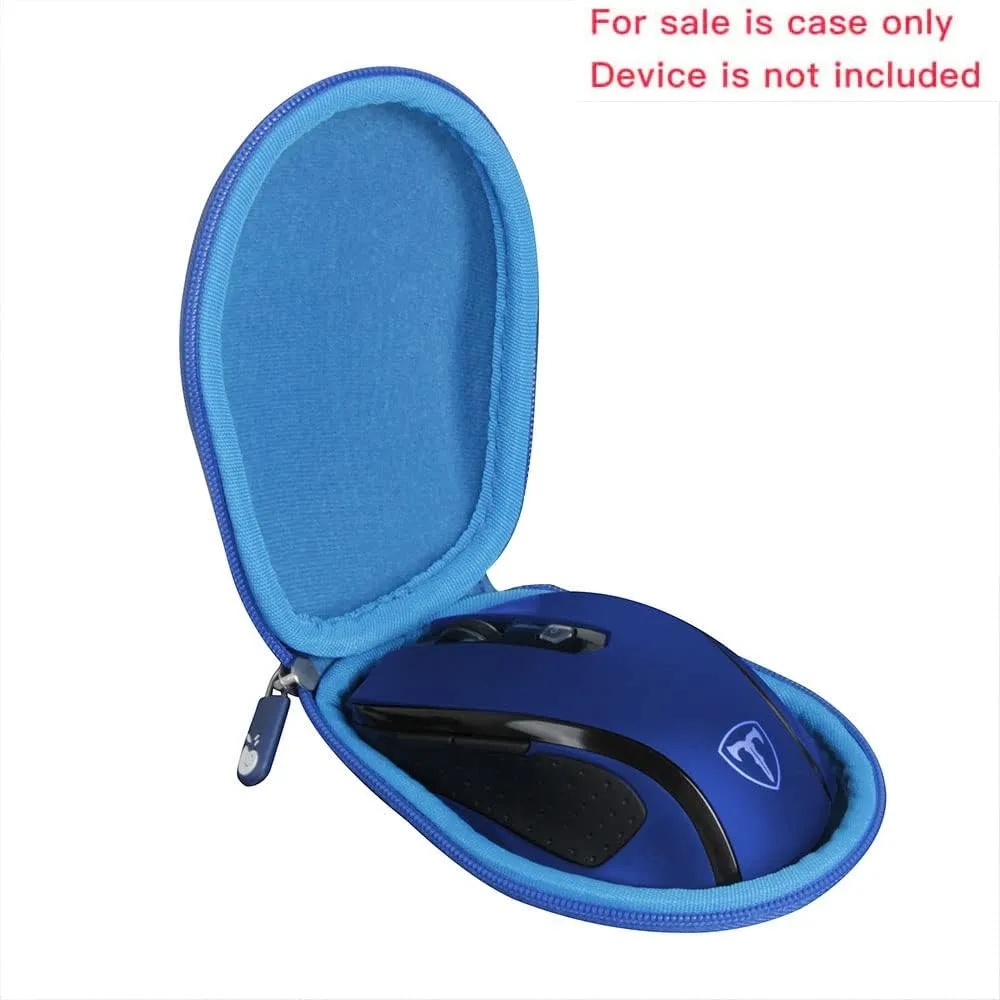 Hermitshell Hard Travel Case Fits VicTsing MM057 / HOTWEEMS D-09 / E-YOOSO/PONVIT/POLEYN 2.4G Wireless Portable Mobile Mouse Optical Mice (Only Case)(Blue)