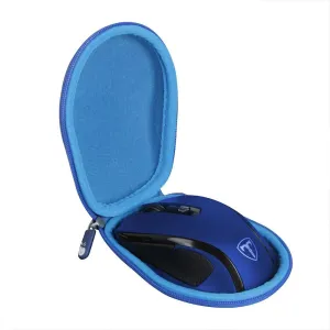Hermitshell Hard Travel Case Fits VicTsing MM057 / HOTWEEMS D-09 / E-YOOSO/PONVIT/POLEYN 2.4G Wireless Portable Mobile Mouse Optical Mice (Only Case)(Blue)