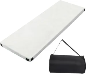 High-Density Memory Foam Camping Mattress - Waterproof & Supportive, 75x25 for Travel, Camping & Guest Beds