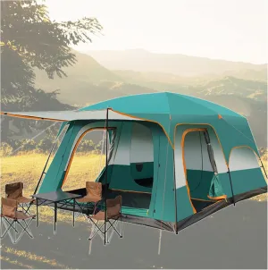 Hiking Tent 5 to 8 Persons Pest Control,Ventilation Sports Pod Pop Up Tent Stable and Practical Family Tent with Living Area for Hiking Camping