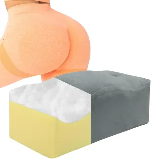 HOMBYS BBL Pillow After Surgery for Sitting 18 x 7 x 5.5 in,High Density Foam BBL Recovery Pillow for Sitting After Surgery, 2 Layer Filling Butt Pillows for Car Seats, Office and Home Chairs (Grey)