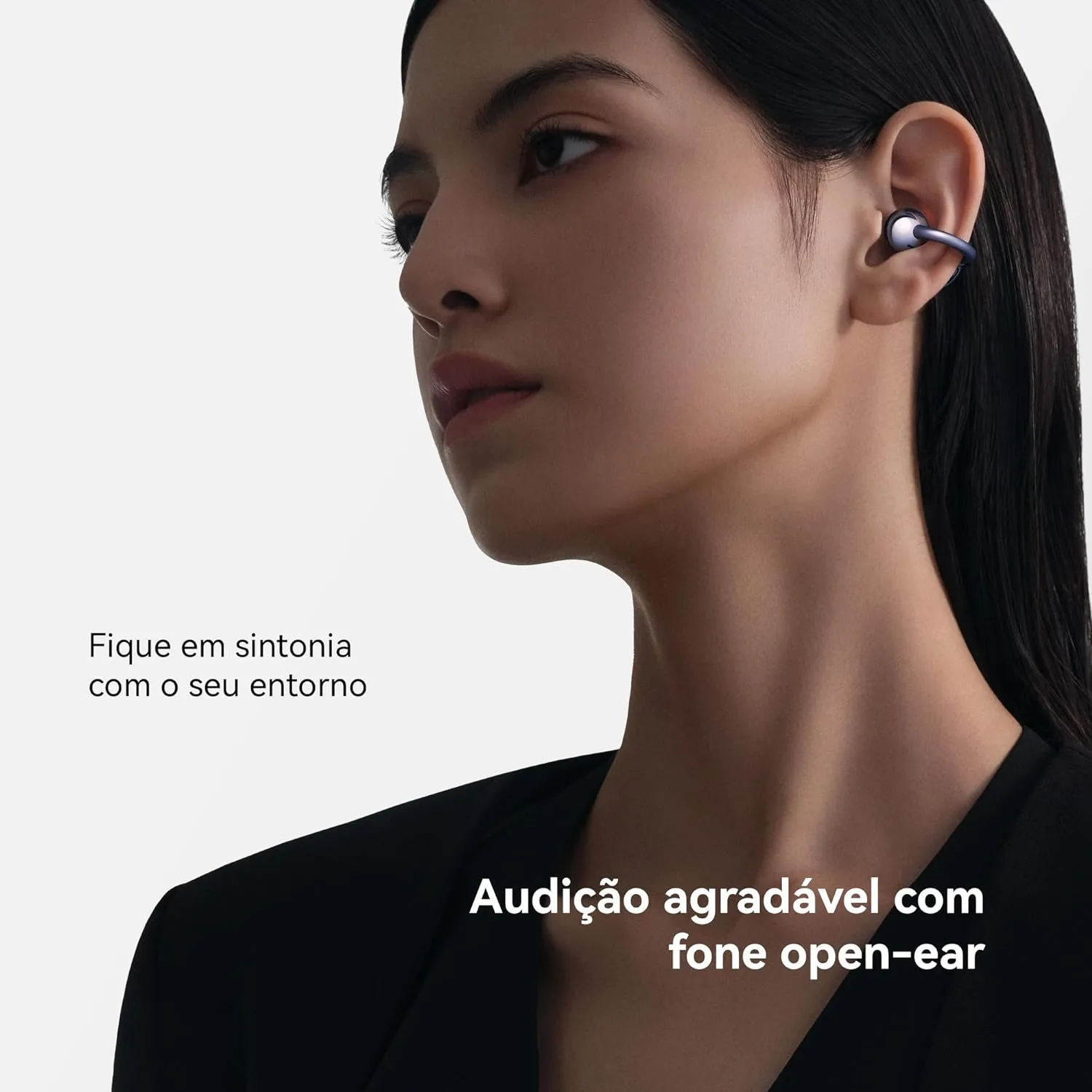 HUAWEI FreeClip Wireless Earbuds - Open Ear Bluetooth Earphones with Long Lasting Battery AI Crystal Clear Sound - Lightweight in-Ear Headphones with IP54 Resistance to Dust Water