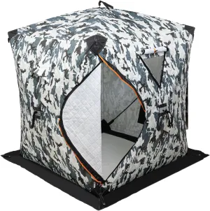 Ice Fishing Tent Waterproof Carrying Bag Ice Shelter Fishing Tent with Detachable Ventilation Windows Oxford Fabric Zippered Door 1-2 Person