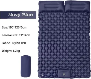 Inflatable Car Mattress for Jeep Compass 2017 2018 2019 2020 2021 2022 2023 2024,Foldable Bring Built in Foot Pump Pillow Outdoor Sleeping Mat Moisture-Proof,A