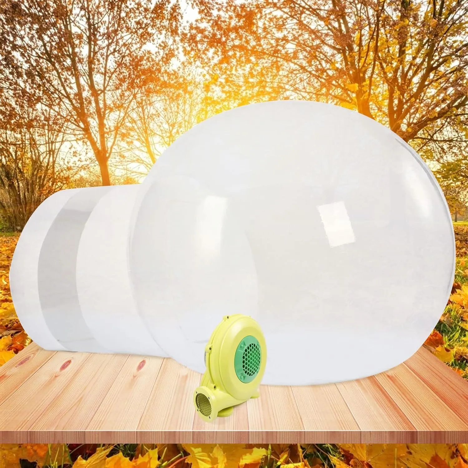 Inflatable Clear Dome Tent 2M/3M Large PVC Clear Outdoor Camping Inflatable Bubble Tent with Air Blower for Watch Stars Outdoor Camping Luxurious Stays (Style 3：3M（Another 3M Style）)