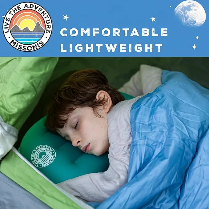Inflatable Pillow for Camping - Lightweight, Compact, Compressible, Waterproof, Adjustable Firmness Camping pillow for Sleeping During Travel, Backpacking, Hiking, and Outdoor Adventure.