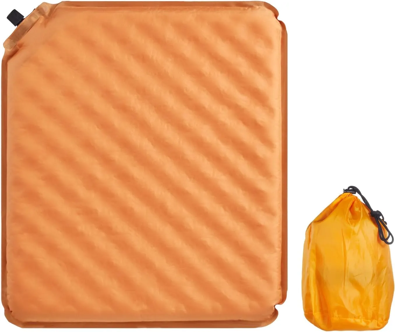 Inflatable Seat Cushion, Portable Airplane Stadium Bleacher Sitting Pad, Lightweight Self-Inflatable Moisture and Water Resistant Camping Chair Mat for Office Car Outdoor