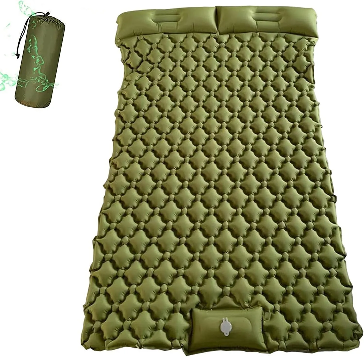 Inflatable Sleeping Mattress Double Camping Mat Self Inflating, Inflatable Sleeping Mat Ultralight Sleeping Pad, Inflatable Sleeping Mat With Pillow, Waterproof And Moisture-Proof Rol beautiful