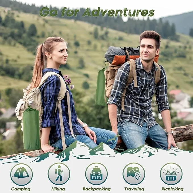 Inflatable Sleeping Pad for Camping, 3.9’’ Thick Self-Inflating Camping Pad with Pillow, Quick Inflation by Stamping, Waterproof, Lightweight, Portable Sleeping Mat for Backpacking, Hiking, Traveling