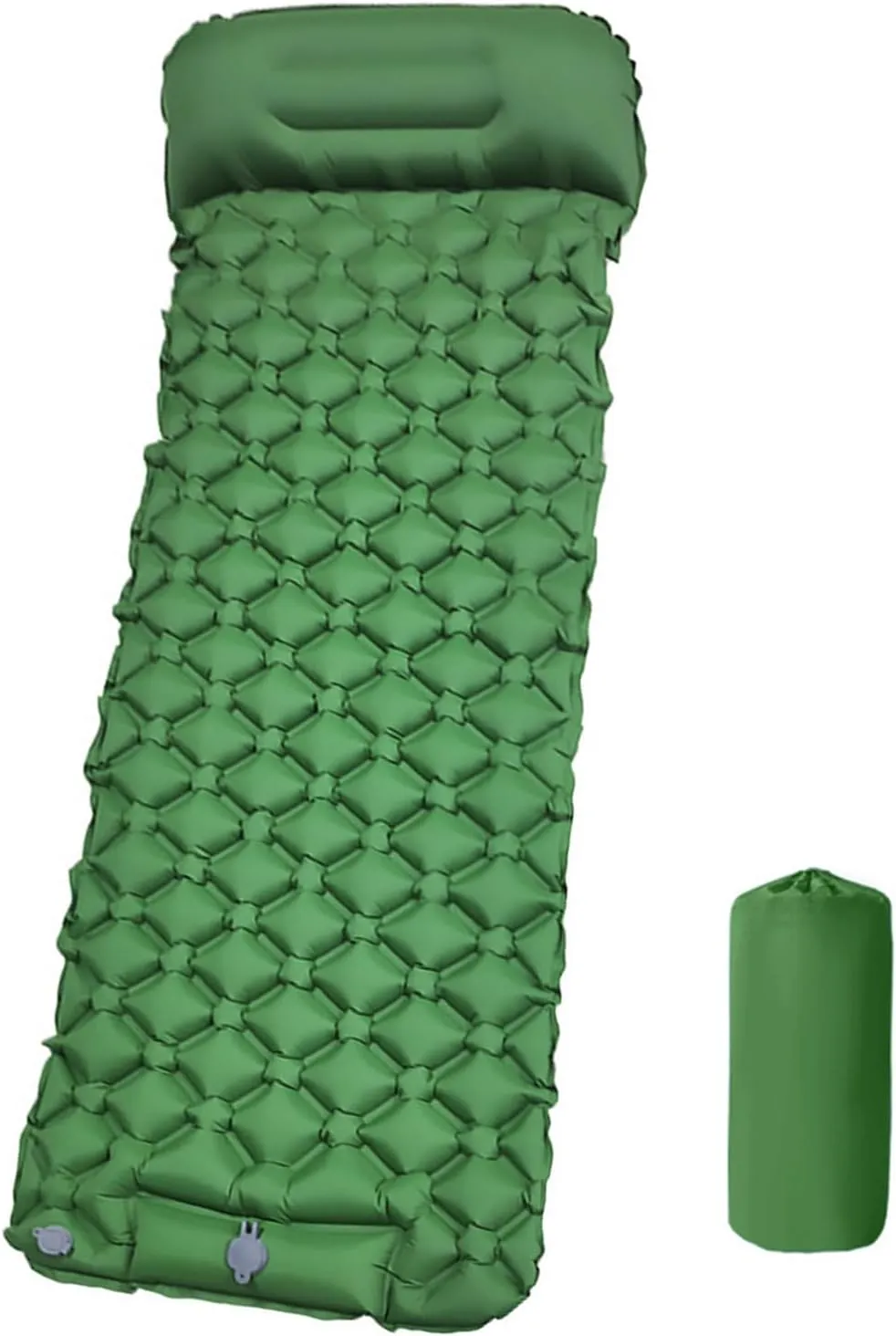 Inflatable Sleeping Pad with Pillow Backpacking Camping Air Mattress Outdoor Camping Sleeping Mat Folding Sleeping Pad