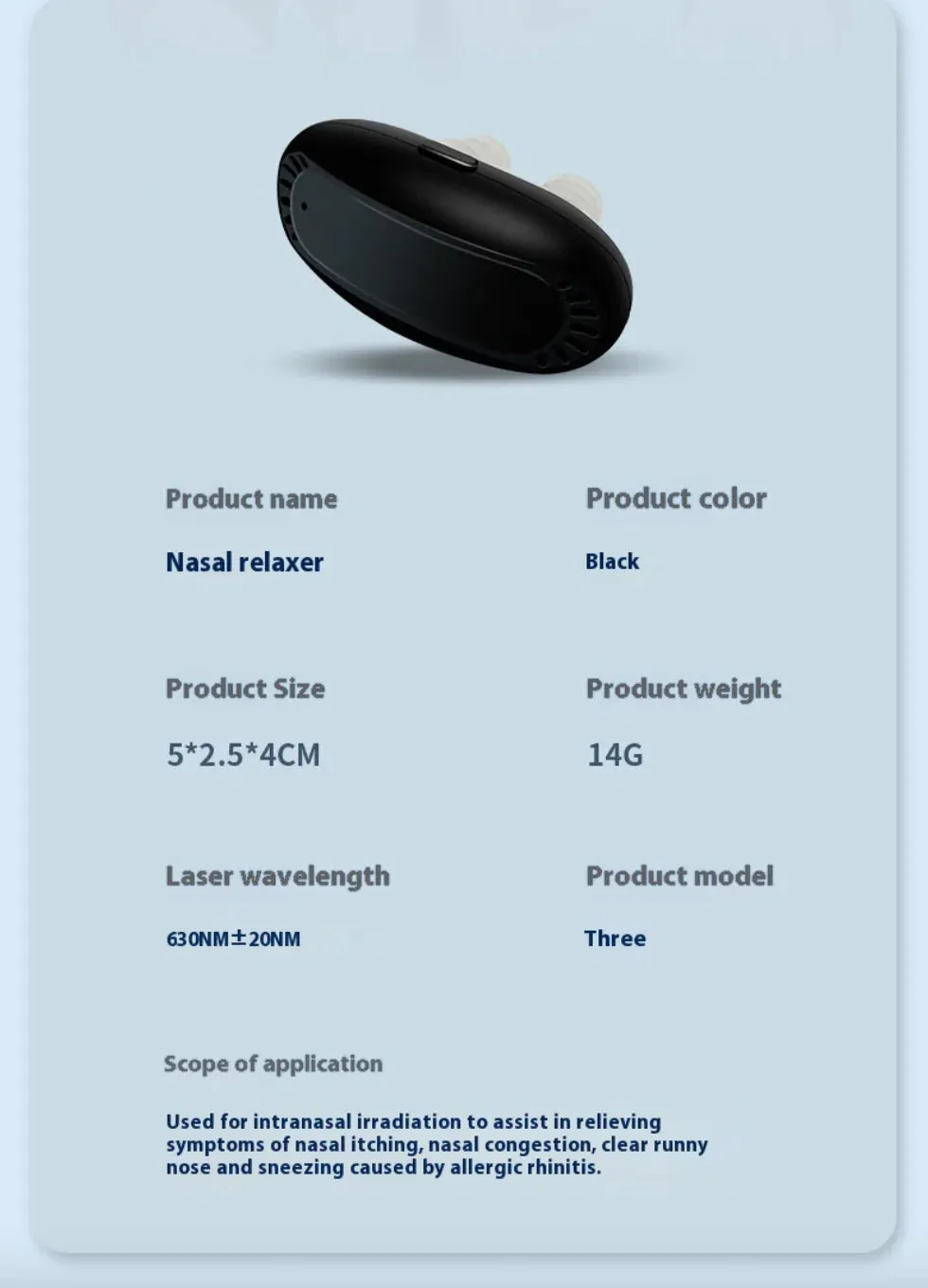 Infrared Nasal Relief Device