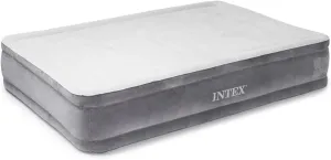 Intex Comfort Dura-Beam Airbed Internal Electric Pump Bed Height Elevated (2020 Model)