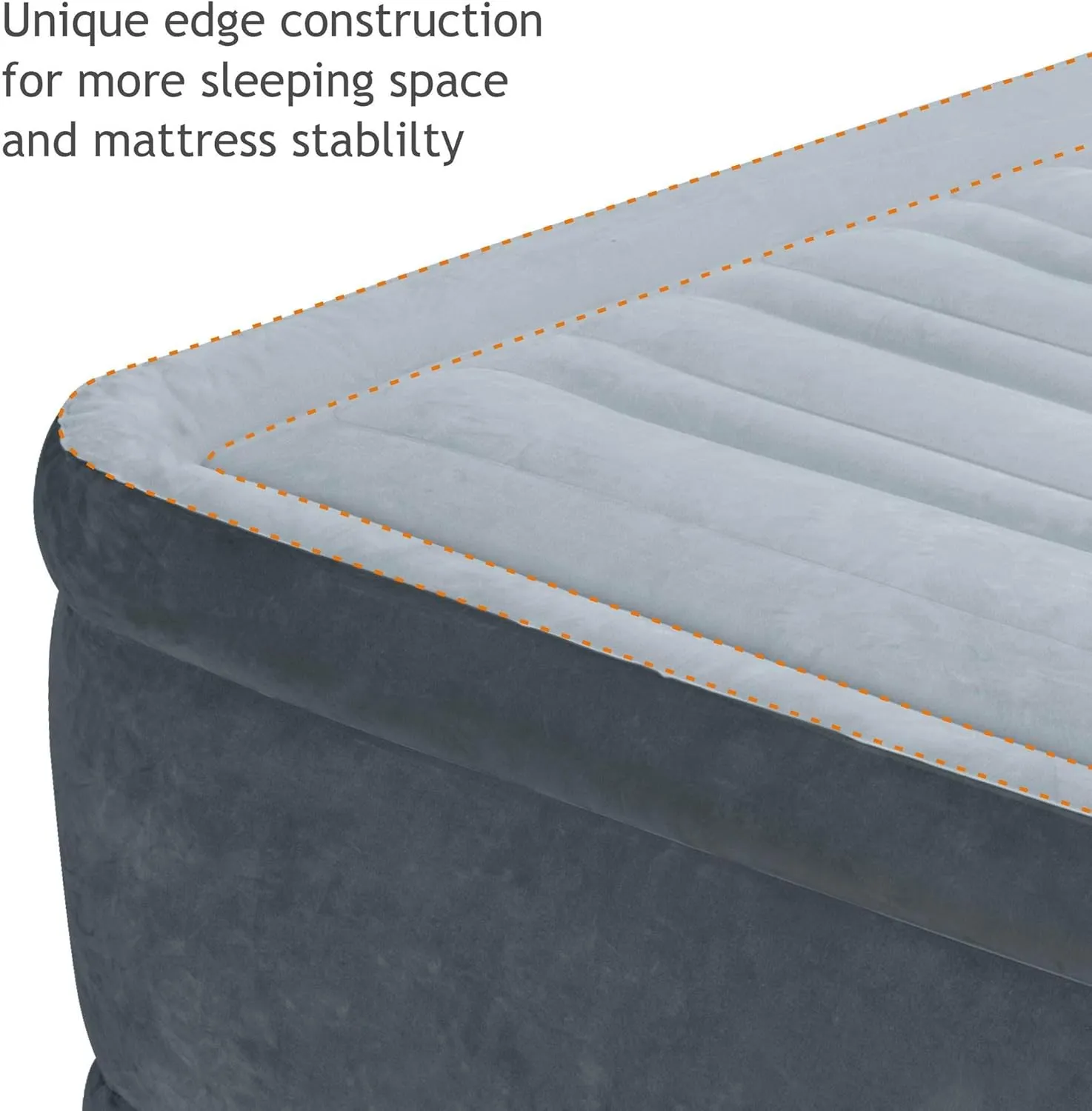 Intex Comfort Dura-Beam Airbed Internal Electric Pump Bed Height Elevated (2020 Model)