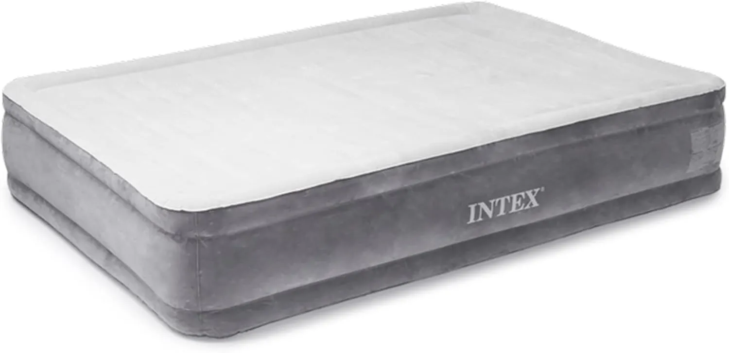 Intex Comfort Dura-Beam Airbed Internal Electric Pump Bed Height Elevated (2020 Model)