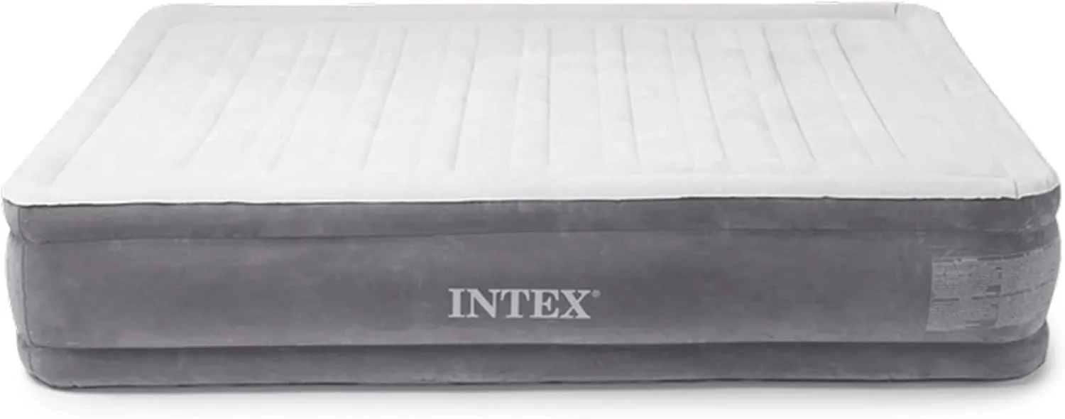 Intex Comfort Dura-Beam Airbed Internal Electric Pump Bed Height Elevated (2020 Model)