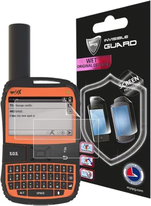 IPG SPOT X 2-WAY SATELLITE MESSENGER Touch Screen (2X) Invisible Film Screen Protector Guard Cover Free Lifetime Replacement Warranty Bubble -Free