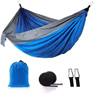 IVIE Lightweight Nylon Portable Hammock Double Hammock for Camping, Travel, Hiking 106x55in