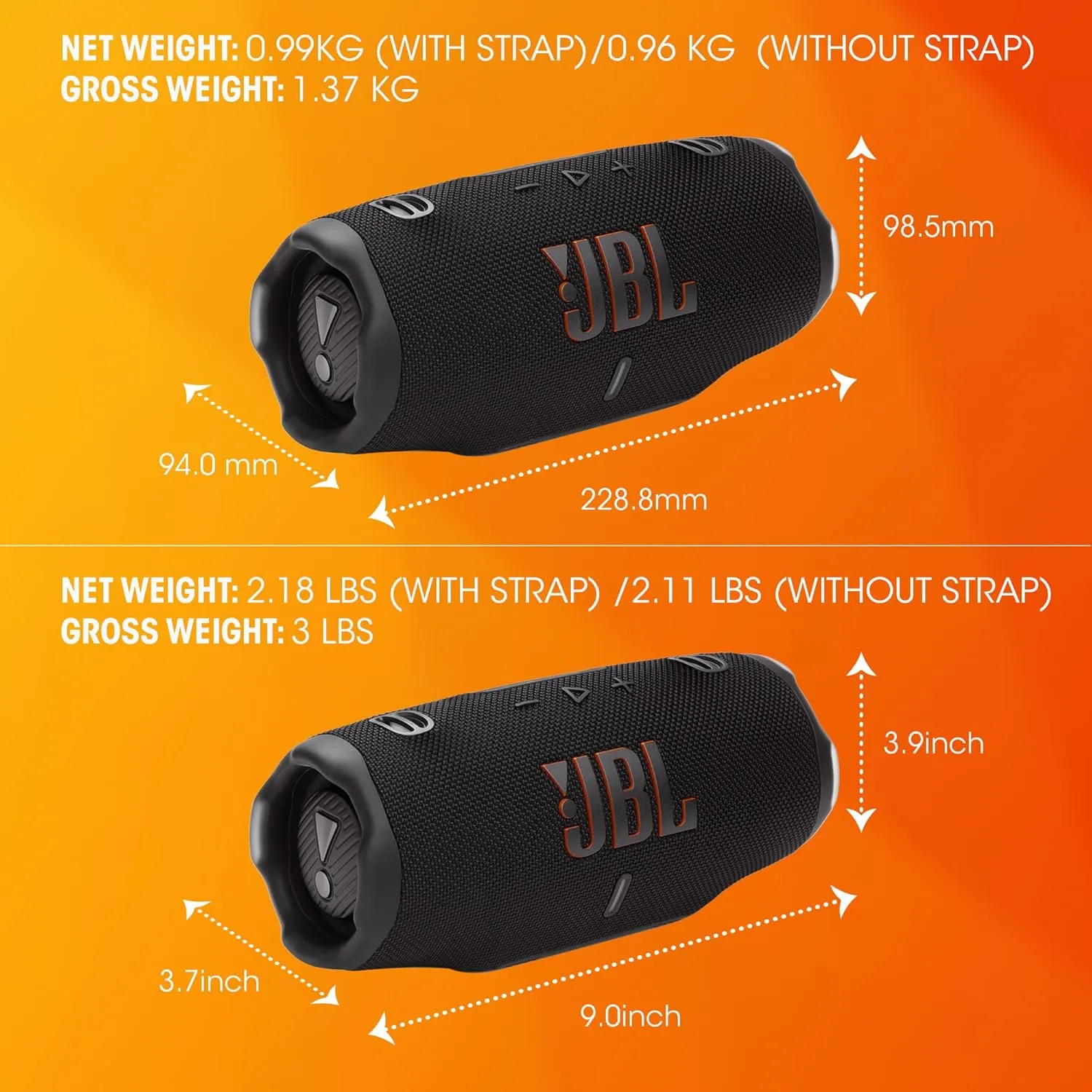 JBL Charge 6 - Portable Waterproof & Drop-Proof Bluetooth Speaker, Bold Pro Sound with AI Sound Boost, 28Hrs of Playtime, Built-in powerbank & Comes with a Sturdy/Removable Carrying Strap (Purple)