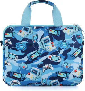Kids Tablet Case for Boys, Kids Tablet Bag Sleeve for Fire HD 10, HD 8, 7 Kindle, Games Camo Blue
