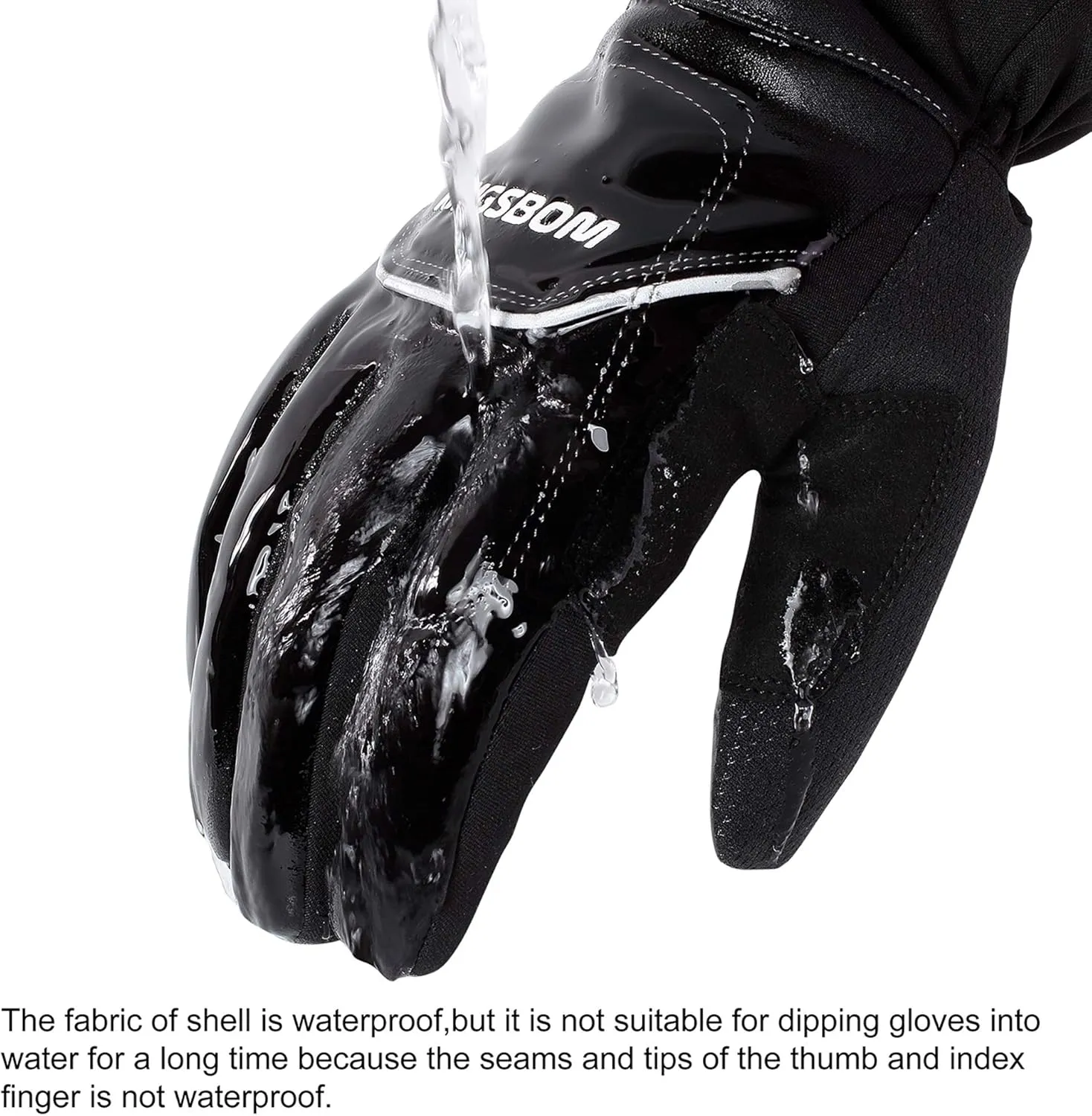 KINGSBOM -40F° Waterproof & Windproof Thermal Gloves - 3M Thinsulate Winter Touch Screen Warm Gloves - for Cycling,Riding,Running,Outdoor Sports - for Women and Men