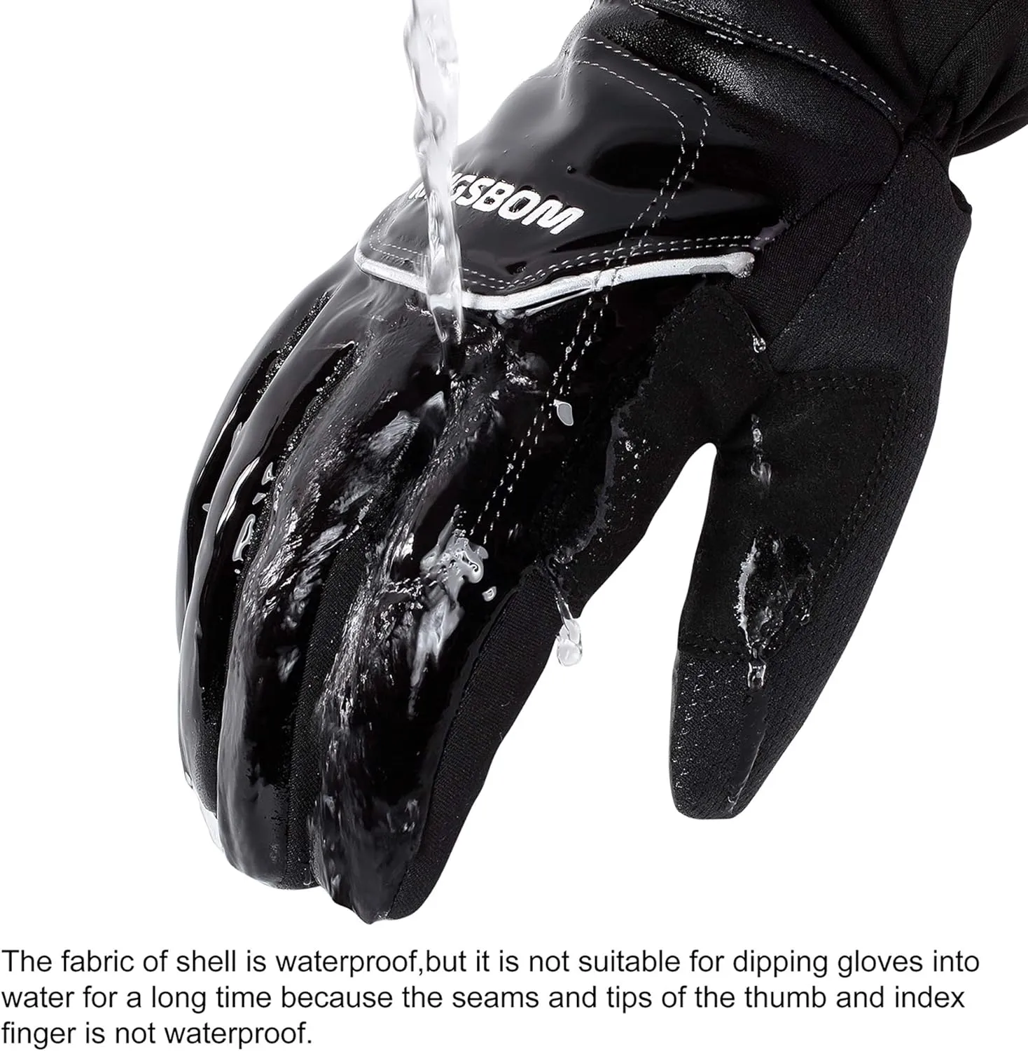 KINGSBOM -40F° Waterproof & Windproof Thermal Gloves - 3M Thinsulate Winter Touch Screen Warm Gloves - for Cycling,Riding,Running,Outdoor Sports - for Women and Men