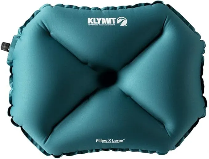 Klymit Luxe and Pillow X Travel Pillow Bundle - Inflatable Airplane, Backpacking and Camping Pillows