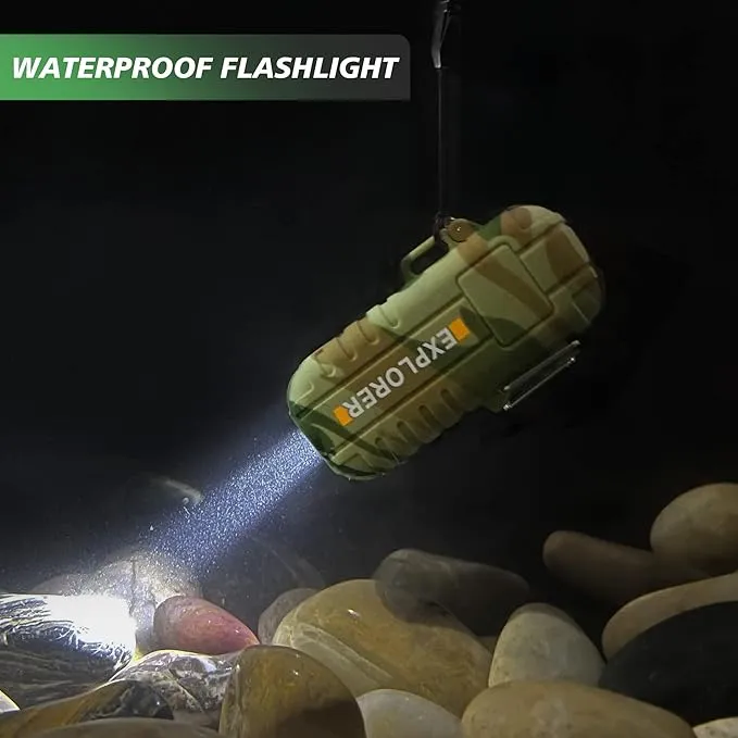 Lafagiet USB-C Rechargeable Lighter, Dual Electric arc, Waterproof, Flame-Less, Windproof Plasma lighters for Grill, Survival, Camping, Candle