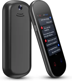 Language Translator Device 137  Languages Instant Two-Way Translator Device, Real Time Voice Translation Device Support Online/Offline/Photo Translation with 3”HD Touchscreen for Business Travel Gift