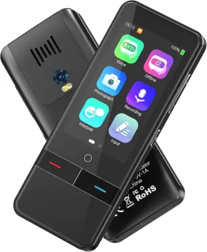 Language Translator Device No WiFi Needed，139 Languages Offline Online Voice Photo Translation，Portable Two-Way Instant Translator, High Accuracy Real-Time（0.5s） for Travel, Business and Learning