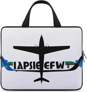 Laptop Carrying Case 13 Inch Aviation Lettering And Aircraft Laptop Bag for Men Women Computer Bag Messenger Bag for Work