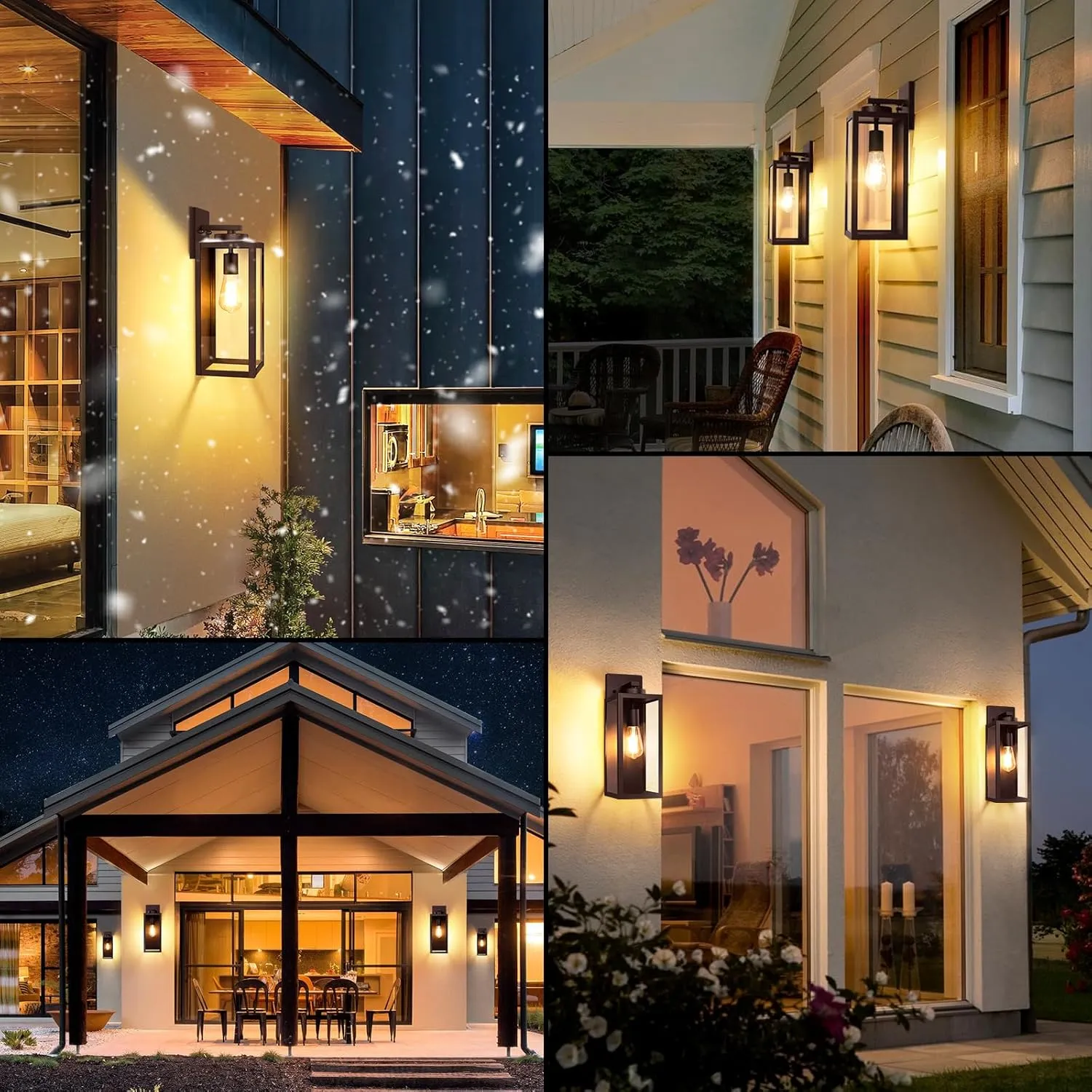 Large Size Outdoor Wall Light Fixture, Exterior Lighting Fixture Porch Sconce Wall Mounted, Waterproof Outdoor Wall Lantern Lamp, Outside Light for House Patio Front Door Entryway Garage, Brown