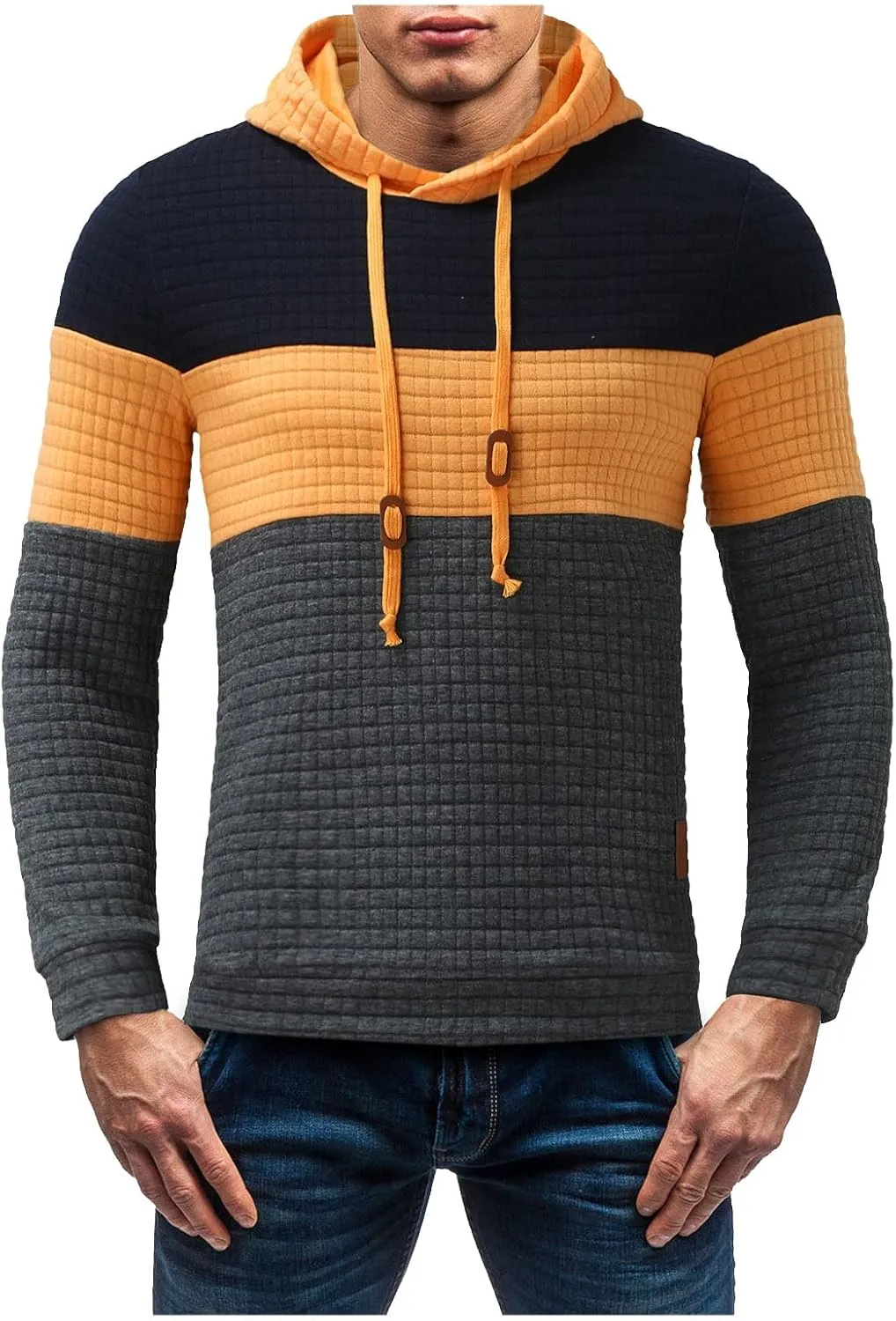 LCMTWX Hoodies for Guys Winter Fashion Loose Plus Size Hooded Pullover Sweater Pullover Hoodie Midweight Fleece Sweatshirt