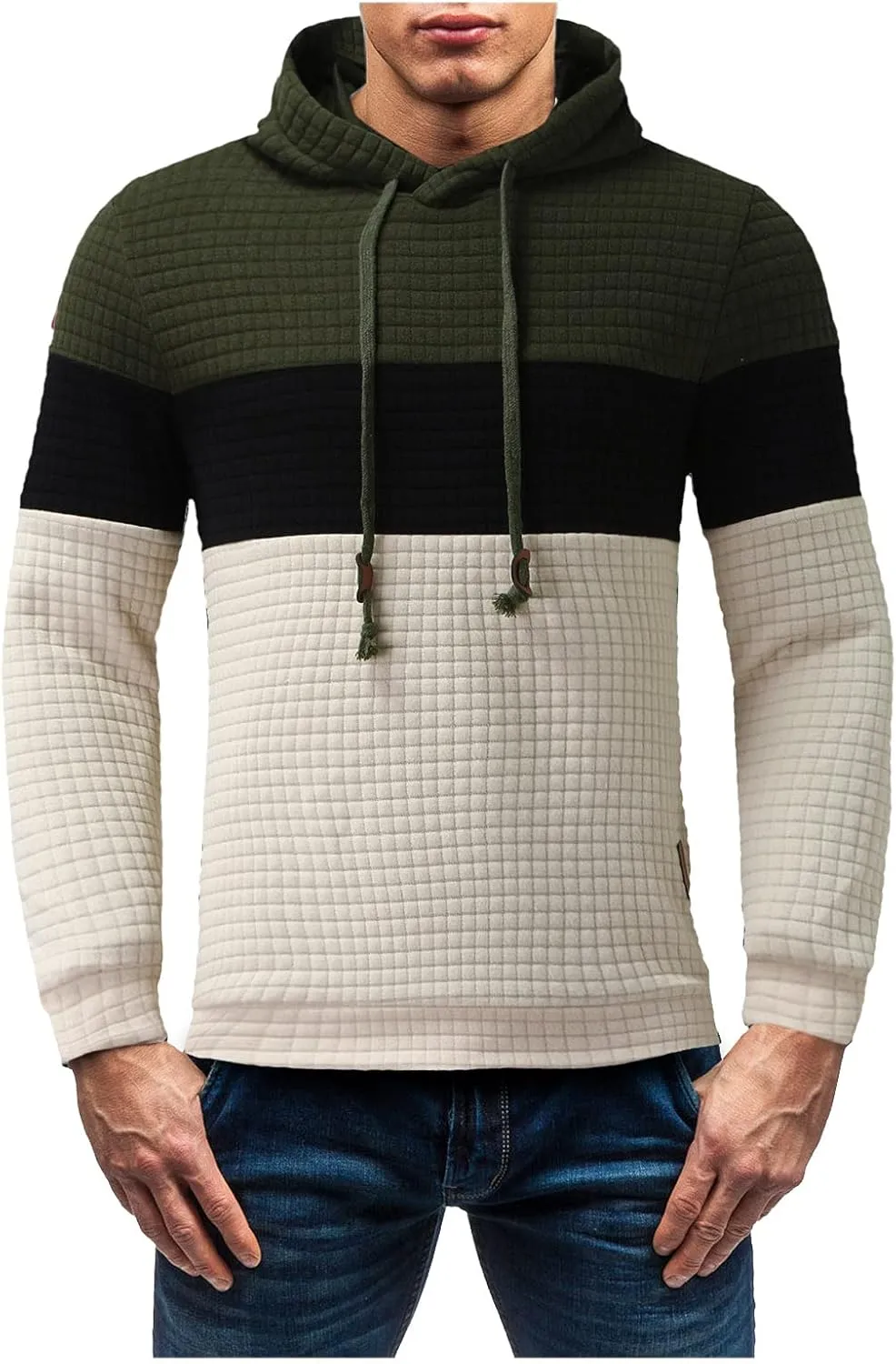 LCMTWX Hoodies for Guys Winter Fashion Loose Plus Size Hooded Pullover Sweater Pullover Hoodie Midweight Fleece Sweatshirt