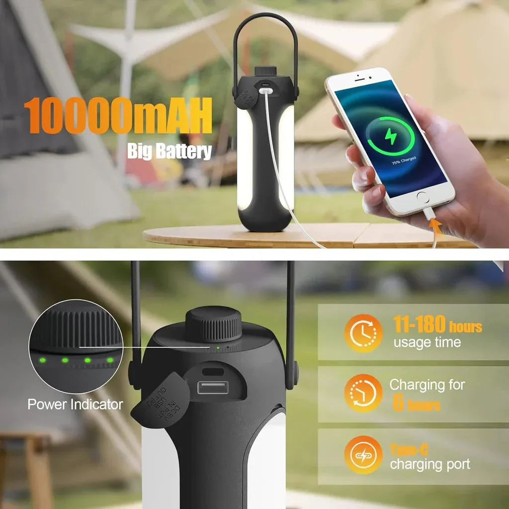 LED Camping Light & 10000mAh Powerbank
