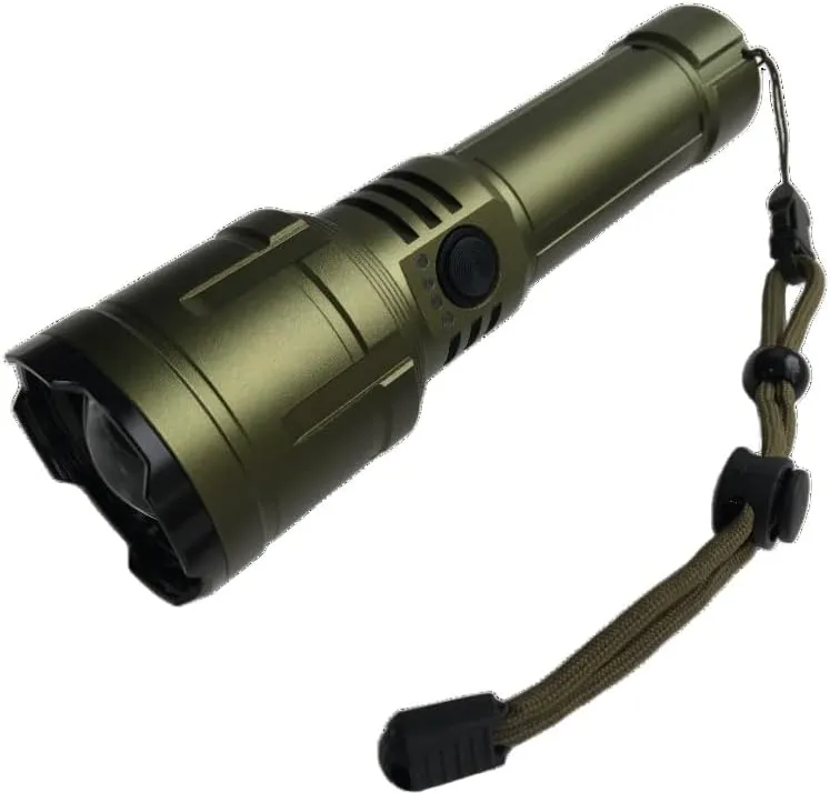 LED Flashlights High Lumens with Ignition Lens,3000lm Super Bright Rechargeable Flashlight, Zoomable,Five Modes,Waterproof Tactical Flash Light for Camping Essentials,Outdoor and Home