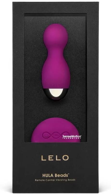 LELO Hula Beads, Twisting, Turning and Vibrating Pleasure Beads (Kegel Balls for Women) Vibrator Egg Ben Wa Balls Bullet Vibration Egg Wireless Remote Control Vibrator, Deep Rose