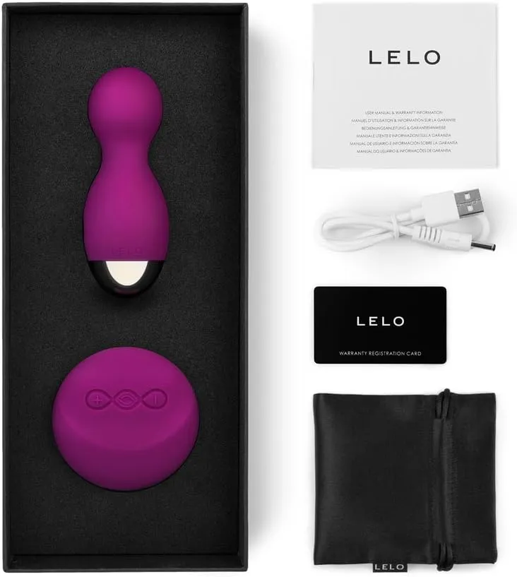 LELO Hula Beads, Twisting, Turning and Vibrating Pleasure Beads (Kegel Balls for Women) Vibrator Egg Ben Wa Balls Bullet Vibration Egg Wireless Remote Control Vibrator, Deep Rose