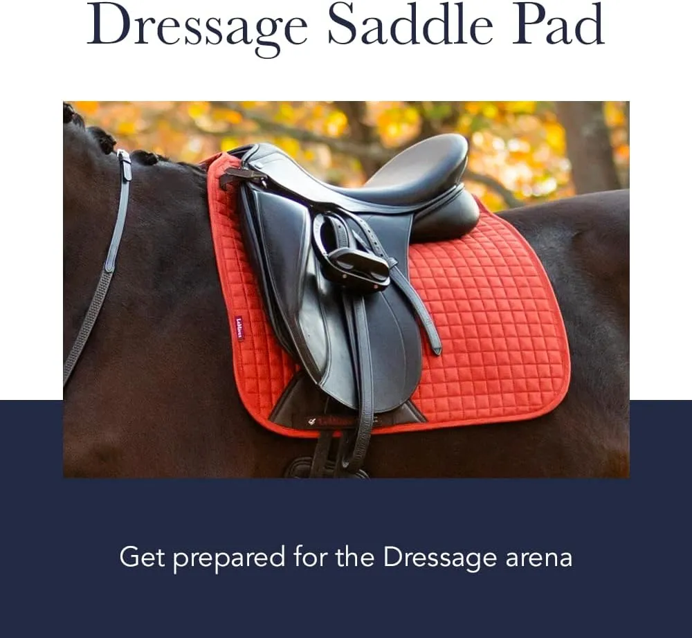 LeMieux Dressage X-Grip Twin Sided Square Saddle Pad - Saddle Pads for Horses - Equestrian Riding Equipment and Accessories