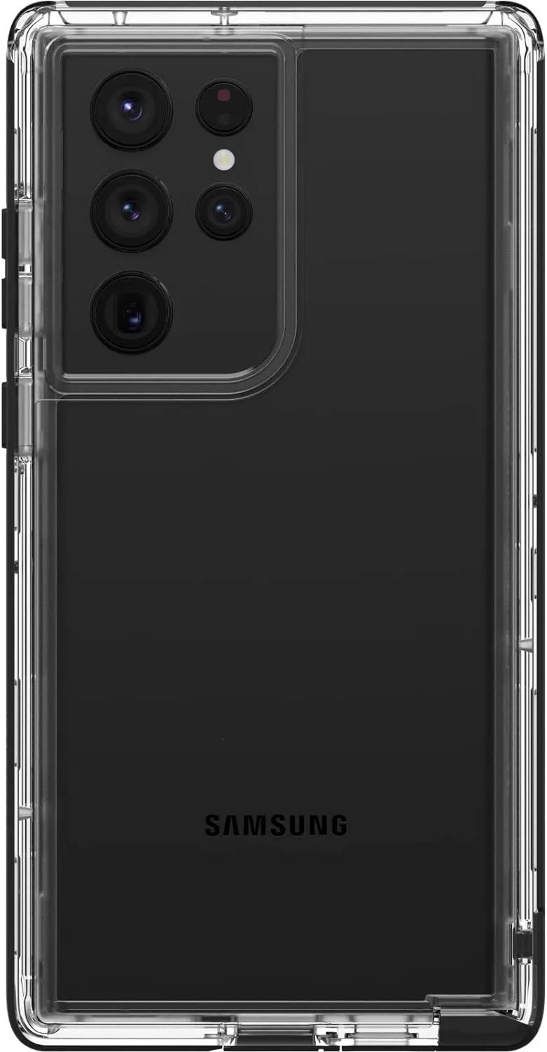 LifeProof NEXT SERIES Case for Galaxy S22 Ultra - BLACK CRYSTAL (CLEAR/BLACK)