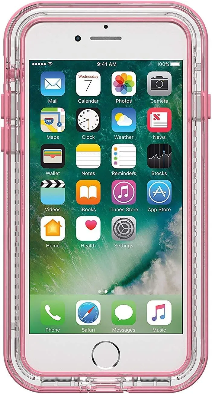 LifeProof NEXT SERIES Case for iPhone SE (2nd gen - 2020) and iPhone 8/7 (NOT PLUS) - CACTUS ROSE (CLEAR/DESERT ROSE)