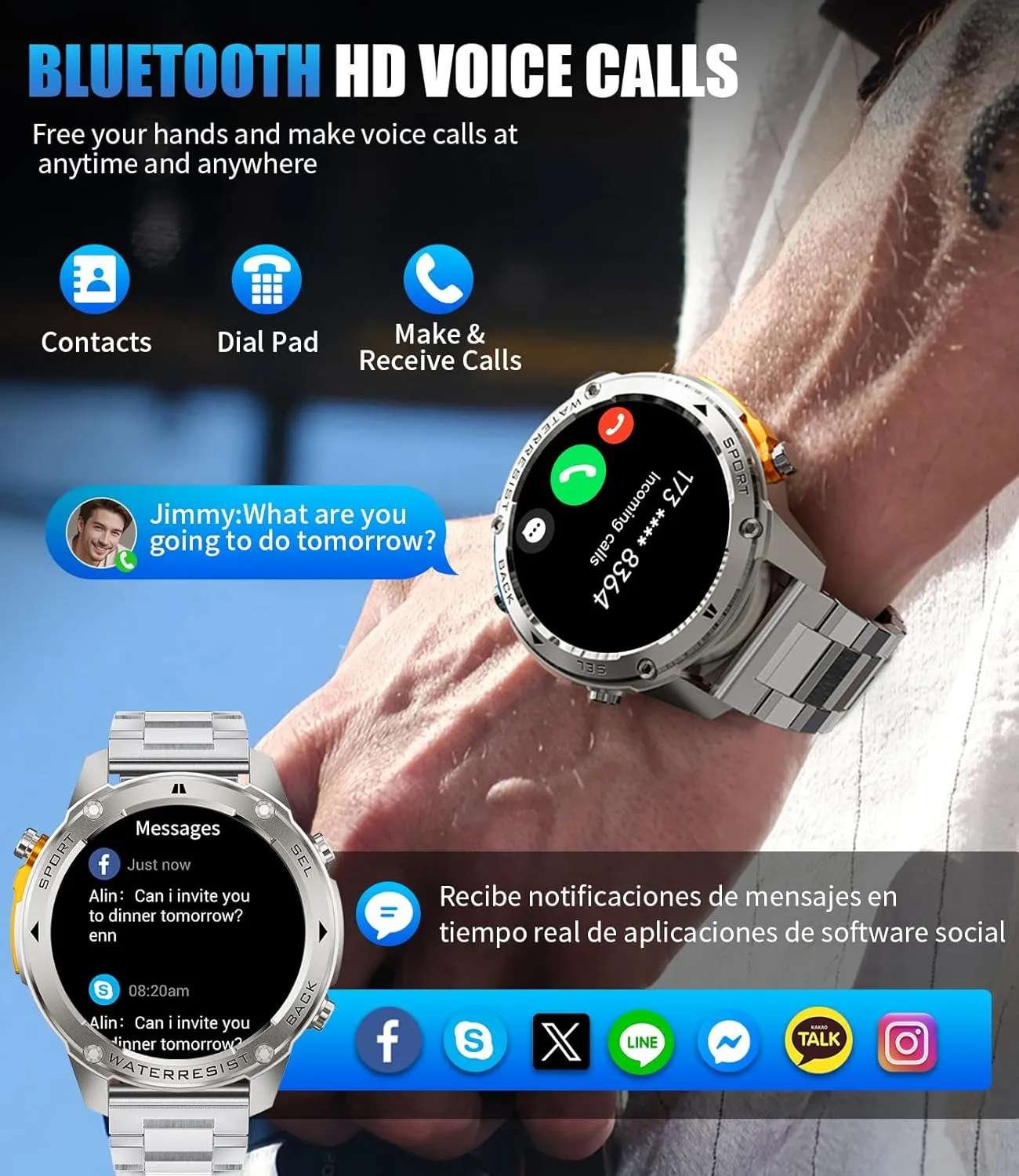 LIGE GPS Military Smart Watch for Men, Compass GPS Tracking Watches, 170  Sport Modes Fitness Tracker Watch, 1.43'' AMOLED Smart Watches, Mens Smart Watch Android iPhone Compatible
