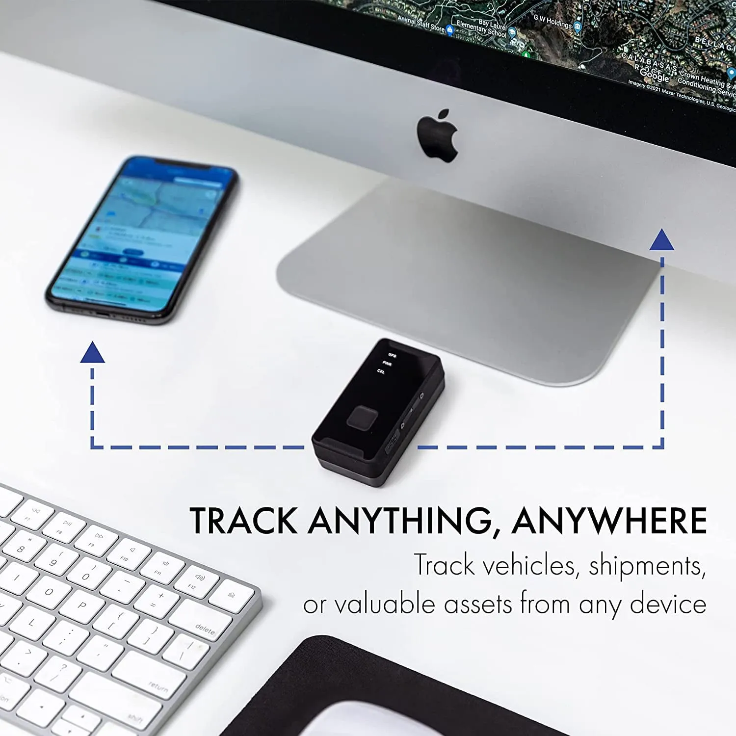 Lightning GPS Discreet 4G Cellular Micro Real-Time Portable GPS Tracker for Vehicles, Cars, Teens, Kids, Elderly, Equipment, Valuables - Subscription Required