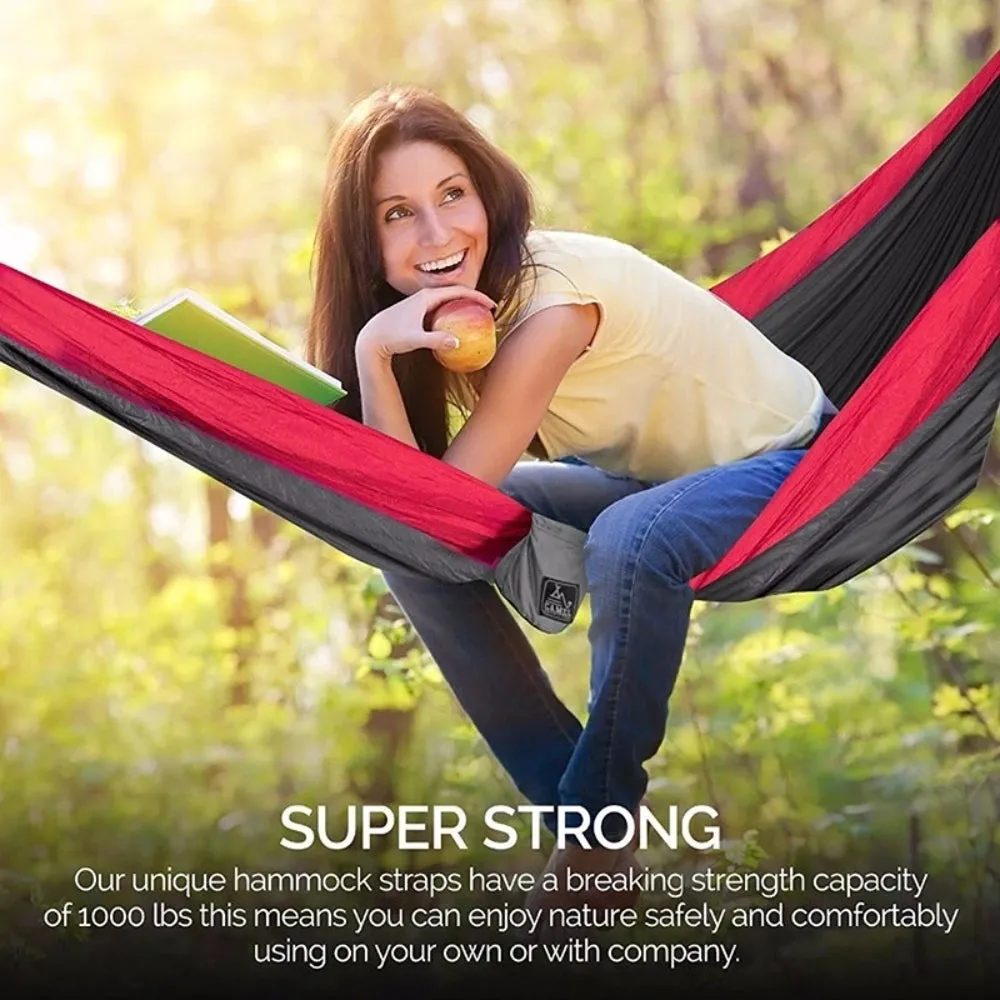 Lightweight 2-Person Hammock with Mosquito Protection