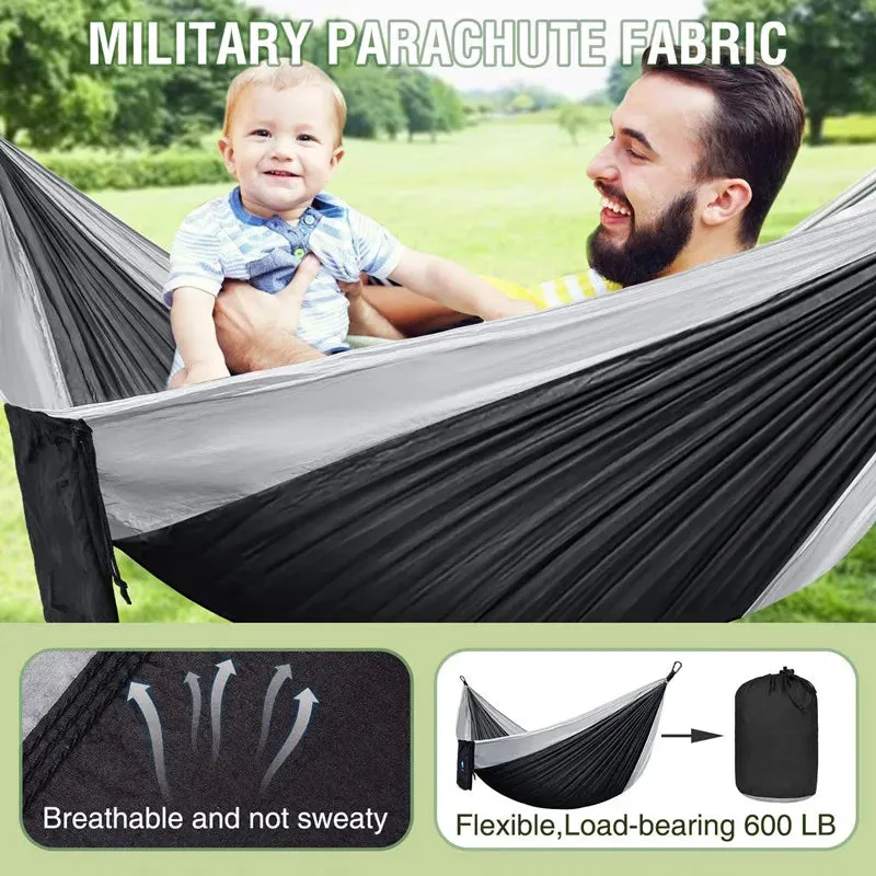 Lightweight 2-Person Hammock with Mosquito Protection