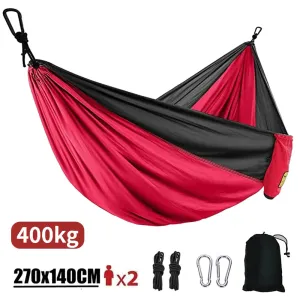 Lightweight 2-Person Hammock with Mosquito Protection