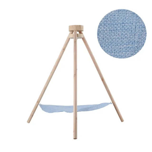 Lounger Tripod Hammock Cat For Linen Cottages Cat Simple Cat House Pet Smart-enabled Puppy Lazy Cats Mat Secure checkout Hammock Dogs Bed Cushion