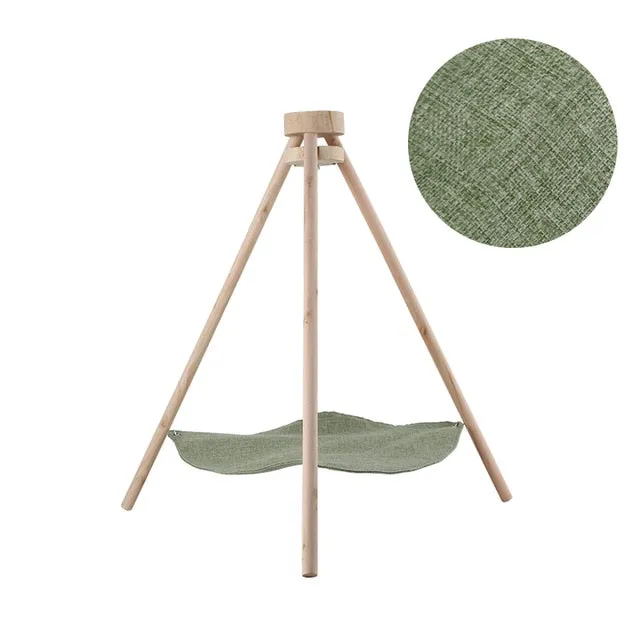 Lounger Tripod Hammock Cat For Linen Cottages Cat Simple Cat House Pet Smart-enabled Puppy Lazy Cats Mat Secure checkout Hammock Dogs Bed Cushion