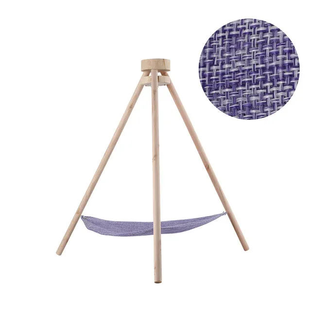 Lounger Tripod Hammock Cat For Linen Cottages Cat Simple Cat House Pet Smart-enabled Puppy Lazy Cats Mat Secure checkout Hammock Dogs Bed Cushion