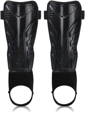 Luwint Kids Soccer Shin Guards with Ankle Protection, Comfortable Child Calf Pads Protective Gear Soccer Equipment for 8-12 Yrs