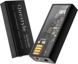 M15i Headphone Amplifier [MFi Certified] Portable USB DAC Amps with 4.4mm and 3.5mm Dual Outputs Supports PCM 768kHz/DSD512 High Resolution Lossless for Smartphones/PC/Laptops